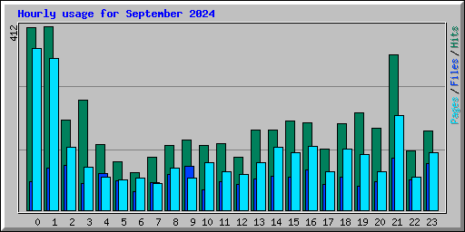 Hourly usage for September 2024